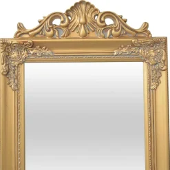 vidaXL Decoración-Espejo de pie estilo barroco 160x40 cm