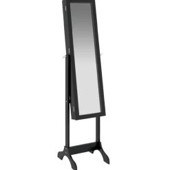 vidaXL Espejo de pie 34x37x146 cm Negro Sale