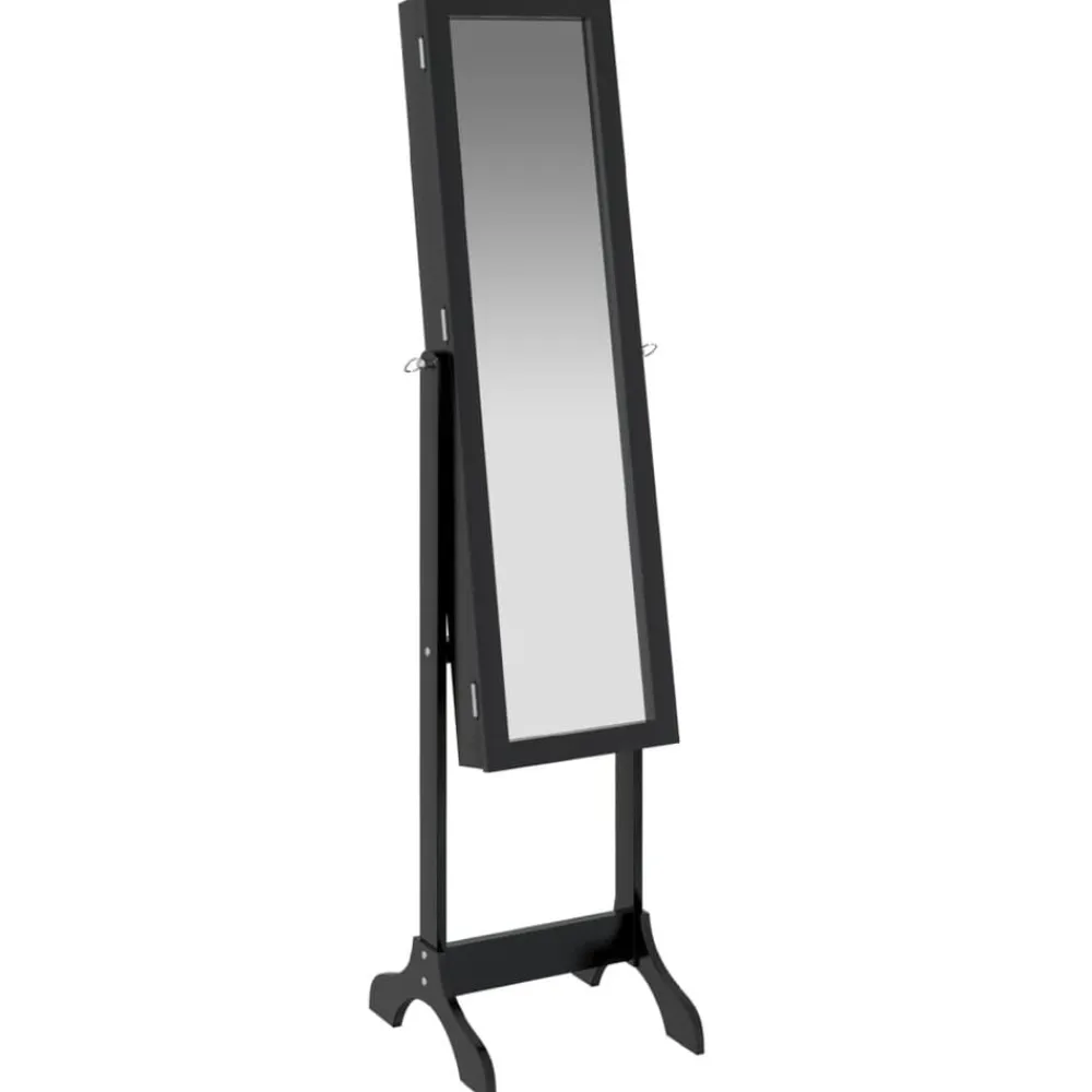 vidaXL Espejo de pie 34x37x146 cm Negro Sale
