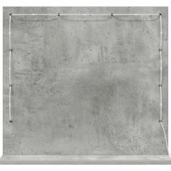 vidaXL Decoración-Espejo de Tocador Rectangular Gris Concreto 60 x 55 x 18 cm