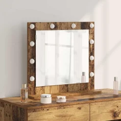 vidaXL Espejo de Tocador Rectangular Madera vieja 60 x 55 x 18 cm Madera envejecida Online