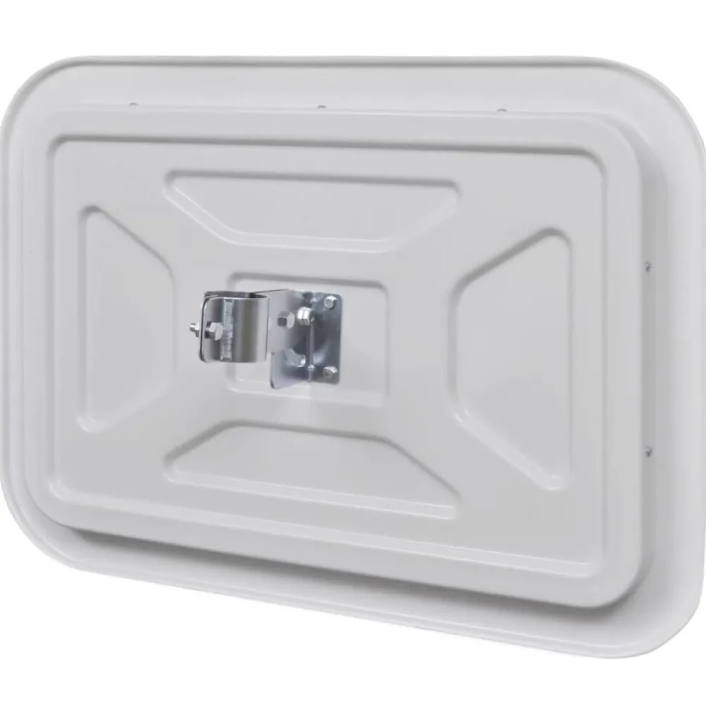 vidaXL Avisos-Espejo de tráfico convexo rectangular con reflectores 40 x 60cm