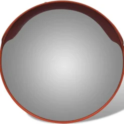 vidaXL Espejo de tráfico convexo plástico 45 cm Naranja Clearance