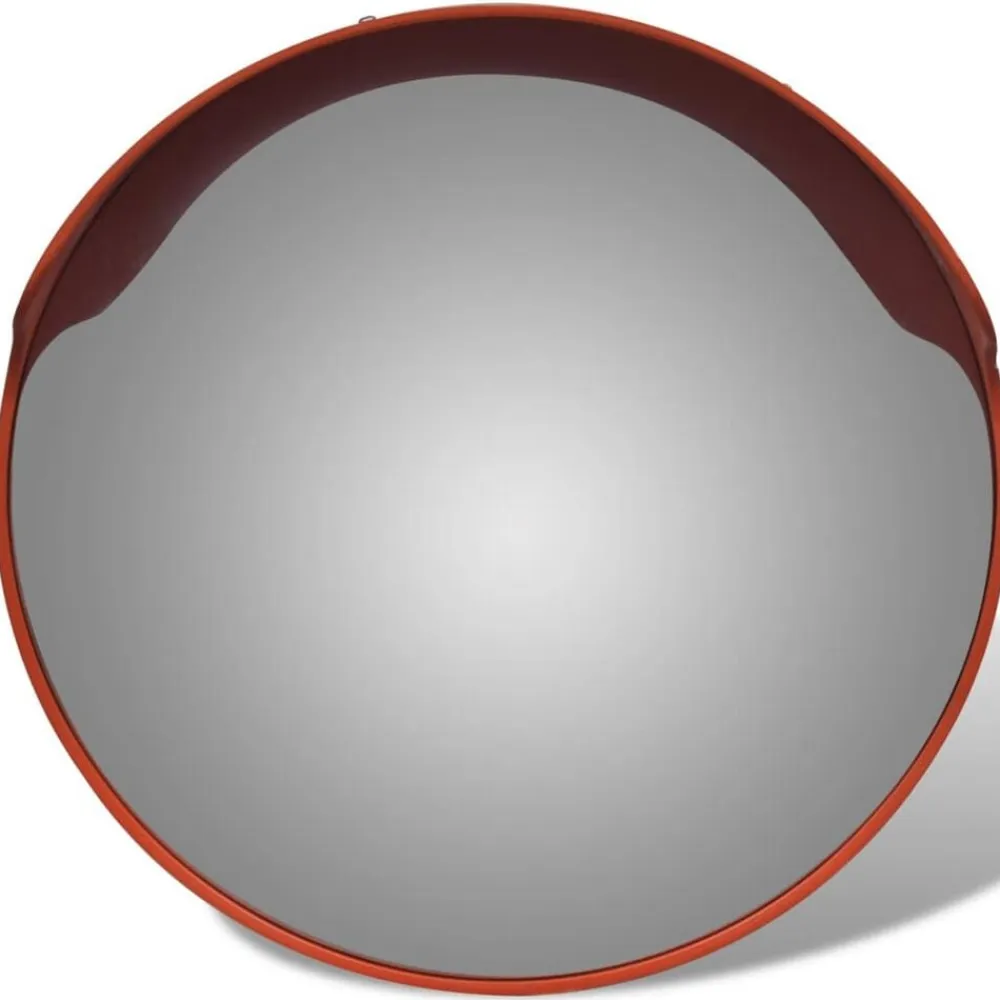 vidaXL Espejo de tráfico convexo plástico 45 cm Naranja Clearance
