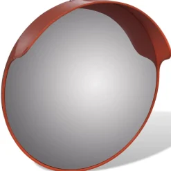 vidaXL Espejo de tráfico convexo plástico 45 cm Naranja Clearance