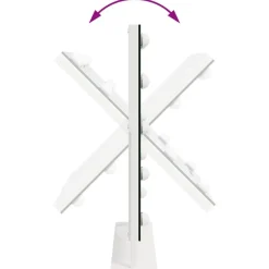 vidaXL Salud Y Belleza-Espejo LED para Tocador 44 x 10 x 53 cm Vidrio y acero
