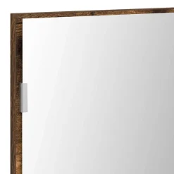 vidaXL Armarios Y Almacenamiento-Espejo Marrón 80 x 37 cm Vidrio y Madera Ingenierizada