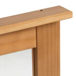 vidaXL Decoración-Espejo VIGO Marrón miel 55,5 x 5 x 70 cm Madera maciza de pino