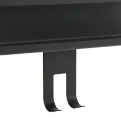 vidaXL Estante colgante de ducha acero inox cepillado 304 mate Negro Discount