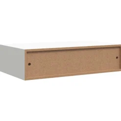 vidaXL Estante con cajón de pared MDF 40x23,5x10 cm Blanco New