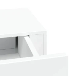 vidaXL Estante con cajón de pared MDF 40x23,5x10 cm Blanco New