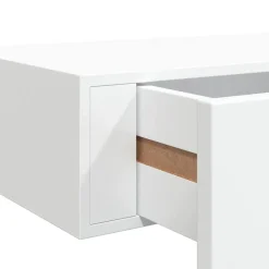 vidaXL Estante con cajón de pared MDF 40x23,5x10 cm Blanco New