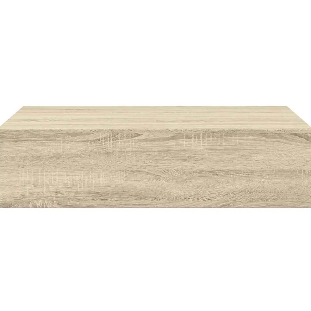 vidaXL Estante con cajón de pared MDF 40x23,5x10 cm Roble