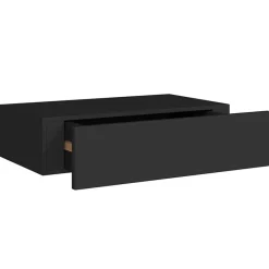 vidaXL Estanterías-Estante con cajón de pared MDF 40x23,5x10 cm