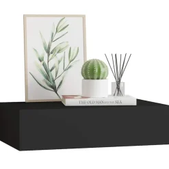 vidaXL Estanterías-Estante con cajón de pared MDF 40x23,5x10 cm