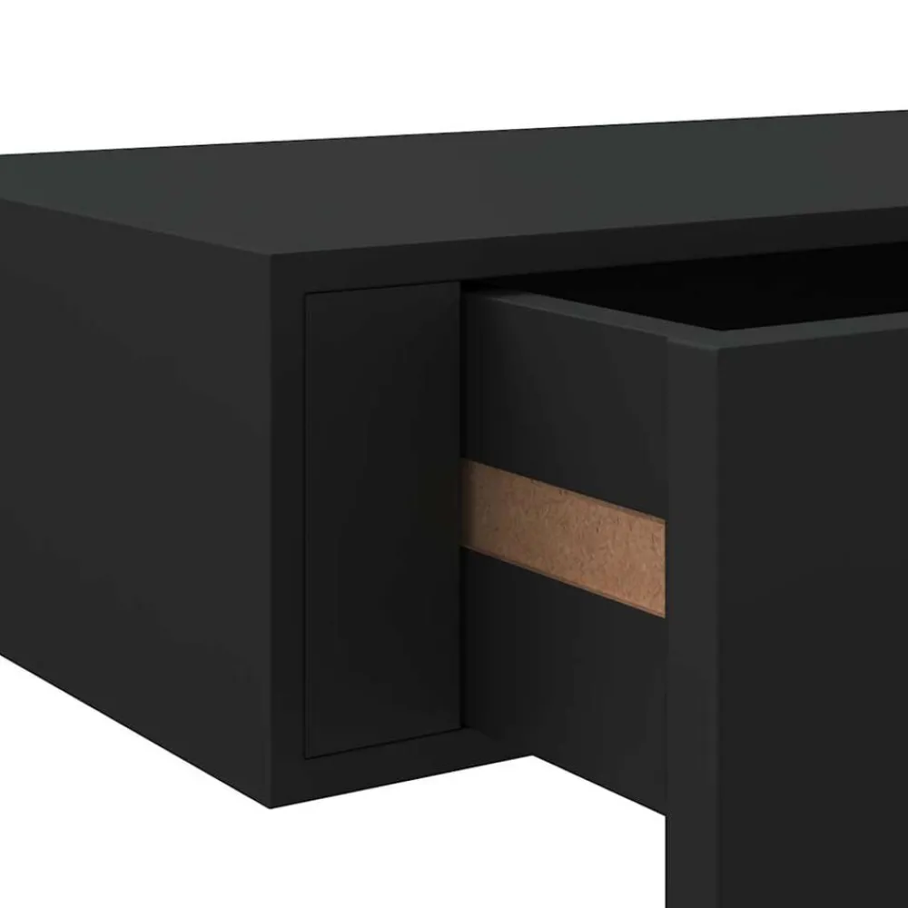 vidaXL Estanterías-Estante con cajón de pared MDF 40x23,5x10 cm
