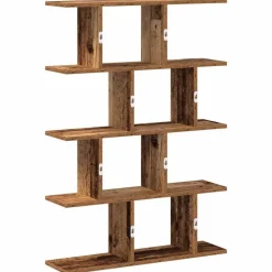 vidaXL Estante cubo de pared 12 compartimentos madera envejecida Madera antigua Best