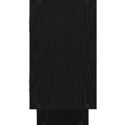 vidaXL Estante cubo de pared 5 compartimentos madera ingeniería Negro Sale