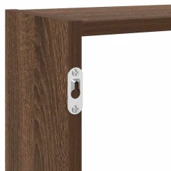 vidaXL Estante cubo de pared 7 compartimentos madera roble marrón Marr&oacute;n roble Outlet