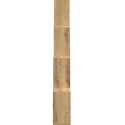 vidaXL Estanterías-Estante cubo de pared madera ingeniería roble 90x15x119,5 cm