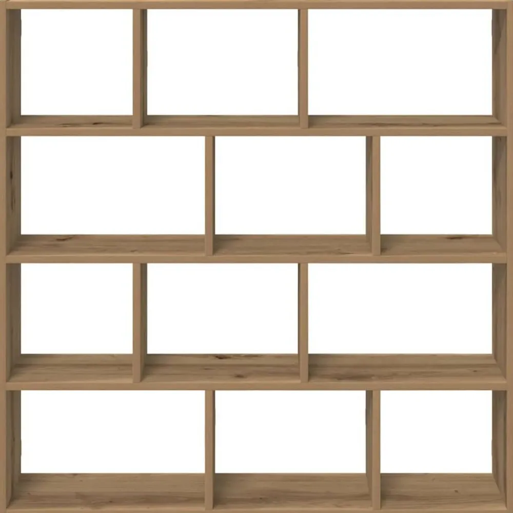 vidaXL Estanterías-Estante cubo de pared 12 compartimentos madera