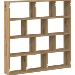 vidaXL Estanterías-Estante cubo de pared 12 compartimentos madera