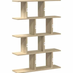 vidaXL Estanterías-Estante cubo de pared 12 compartimentos madera