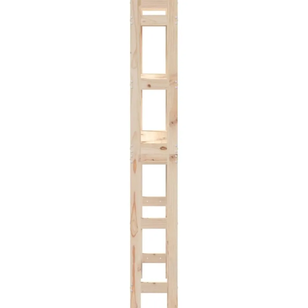 vidaXL Estante de baño madera maciza de pino 63x26x171 cm Natural Hot