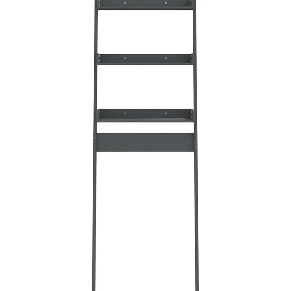 vidaXL Estante de baño madera maciza de pino 63,5x32x179 cm Gris New