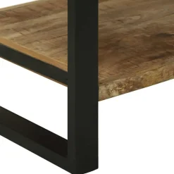 vidaXL Estante de cocina Marrón y Negro 80 x 40 x 160 cm Natural Outlet