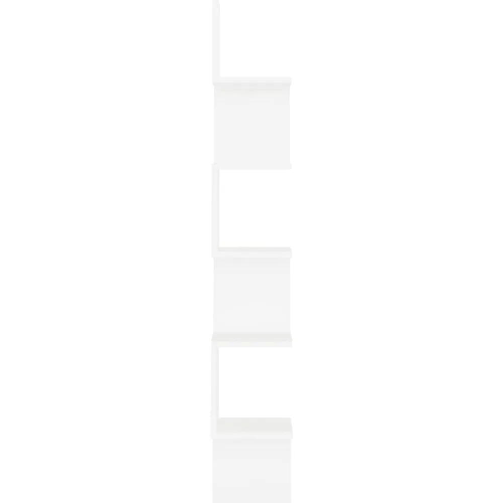 vidaXL Estanterías-Estante de esquina de pared madera contrachapada 20x20x127,5 cm