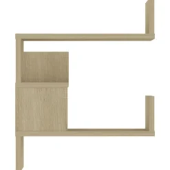 vidaXL Estante de esquina pared contrachapado 40x40x50 cm Roble Sonoma Discount