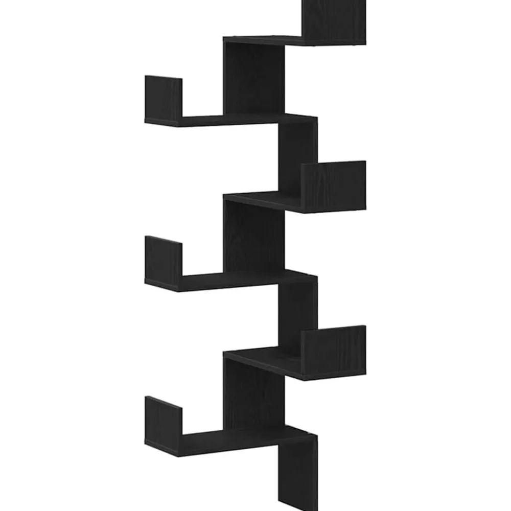 vidaXL Estanterías-Estante de Esquina de Pared 45 x 45 x 147 cm