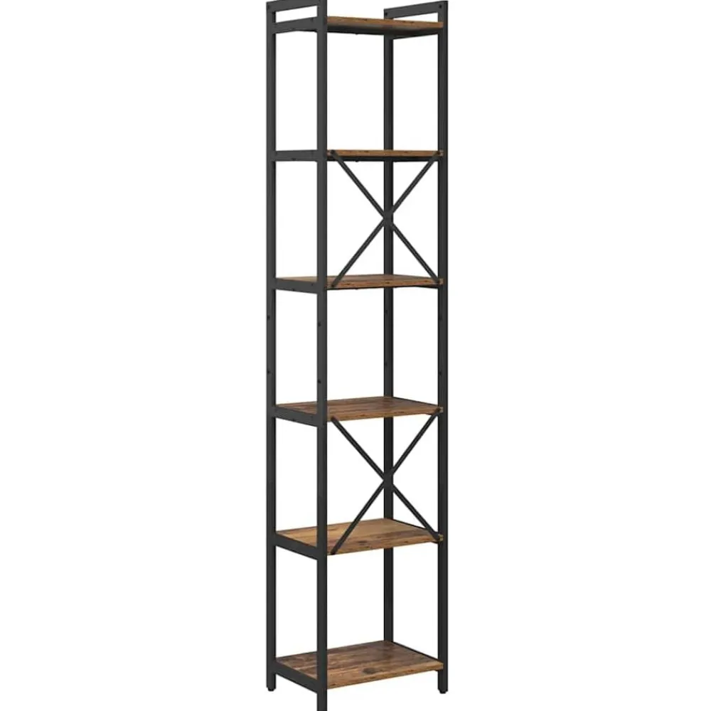 vidaXL Estanterías-Estante de libros 40 x 30 x 189,5 cm