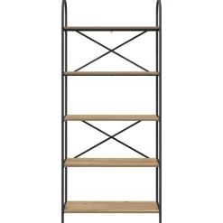 vidaXL Estante de libros Roble artesanal 80 x 30 x 183 cm Roble artisan Clearance