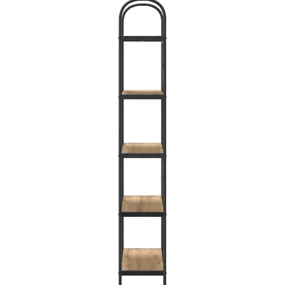 vidaXL Estante de libros Roble artesanal 80 x 30 x 183 cm Roble artisan Clearance