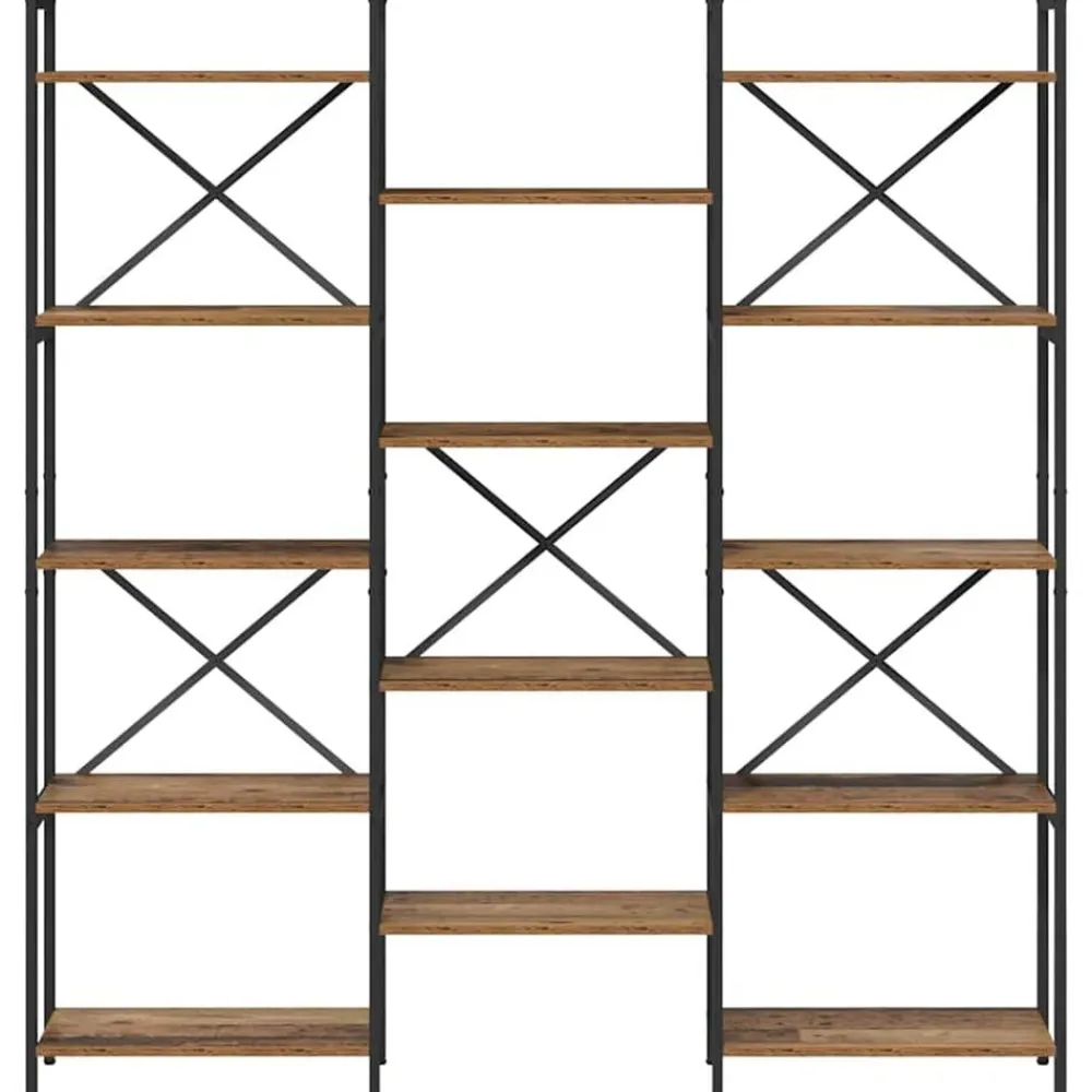 vidaXL Estanterías-Estante de libros 156 x 25 x 167 cm