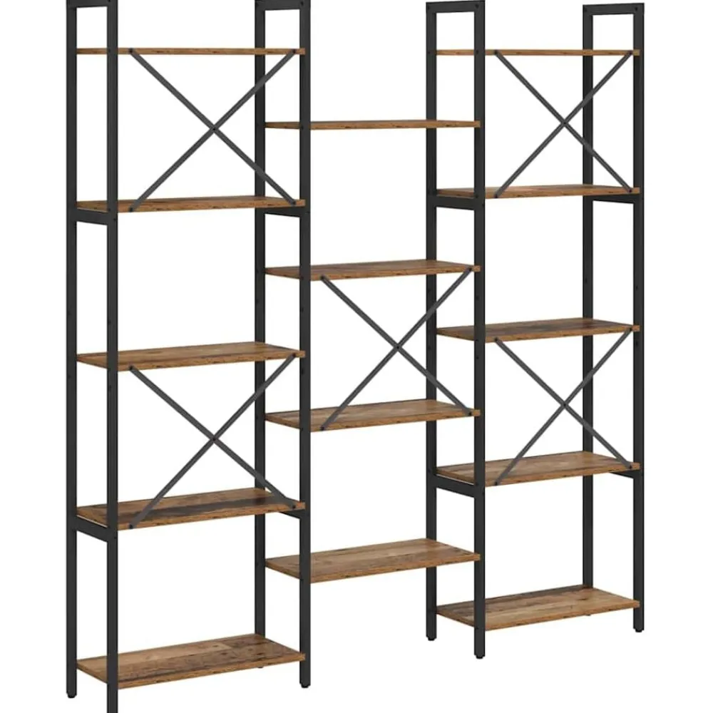 vidaXL Estanterías-Estante de libros 156 x 25 x 167 cm
