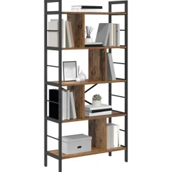 vidaXL Estanterías-Estante de libros 75 x 30 x 156 cm