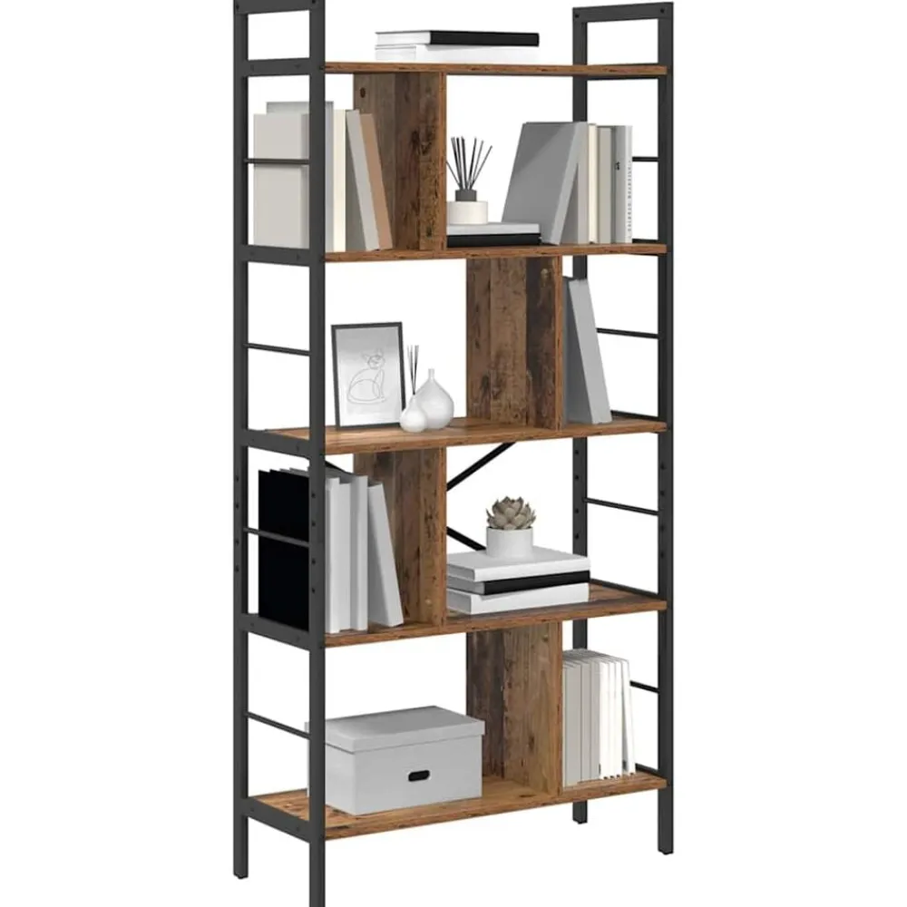 vidaXL Estanterías-Estante de libros 75 x 30 x 156 cm