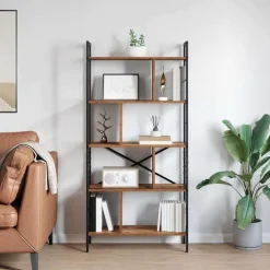 vidaXL Estanterías-Estante de libros 75 x 30 x 156 cm