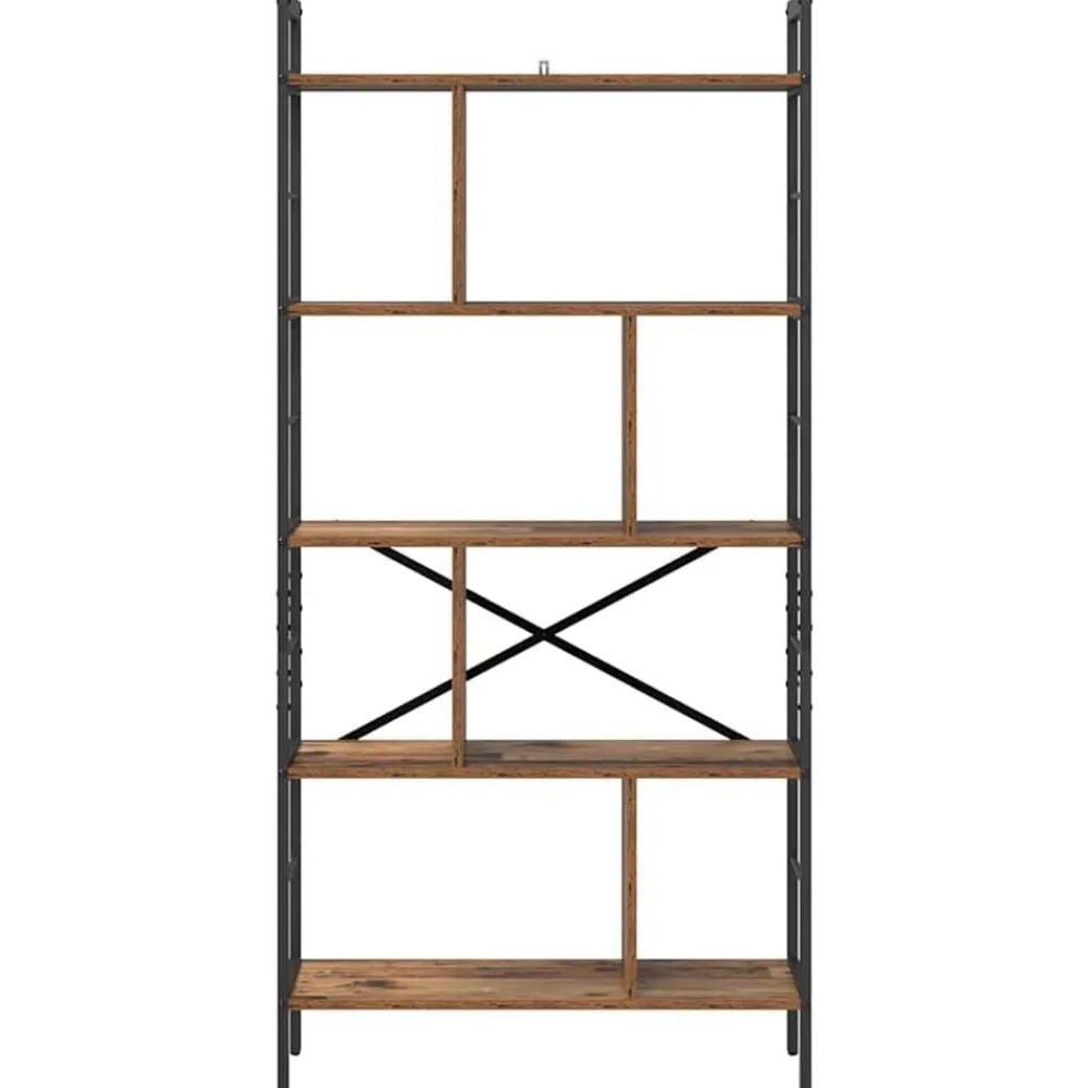 vidaXL Estanterías-Estante de libros 75 x 30 x 156 cm