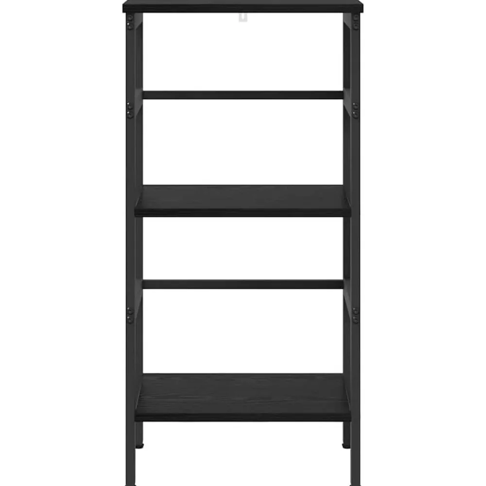 vidaXL Estante de libros 40 x 29,5 x 81 cm Roble negro Best