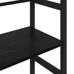 vidaXL Estante de libros 40 x 29,5 x 81 cm Roble negro Best