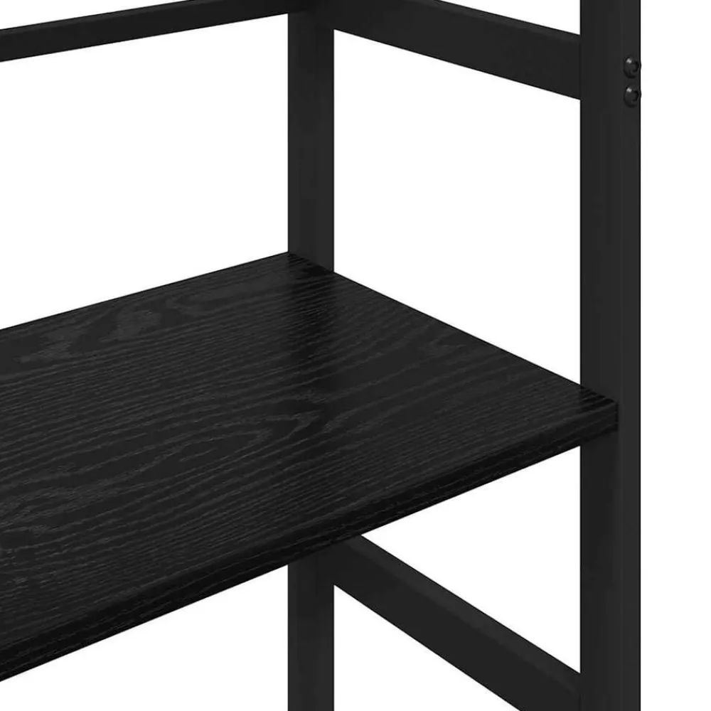 vidaXL Estante de libros 40 x 29,5 x 81 cm Roble negro Best