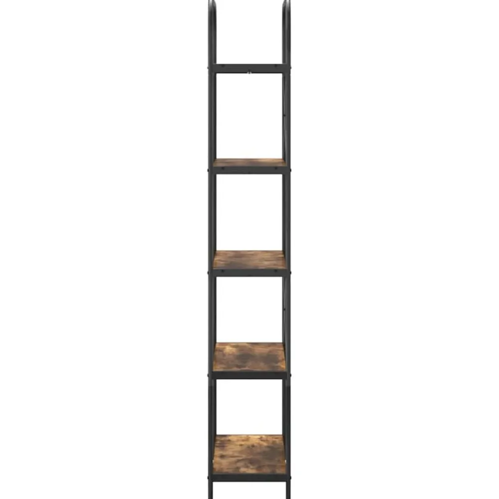 vidaXL Estante de libros 80 x 30 x 183 cm Roble ahumado Outlet