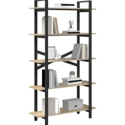 vidaXL Estante de libros 100 x 33,5 x 178 cm Roble Sonoma Best