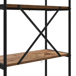 vidaXL Estante de libros Madera vieja 80 x 30 x 183 cm Madera envejecida Best