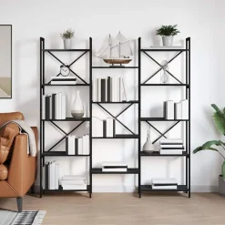 vidaXL Estanterías-Estante de libros 156 x 25 x 167 cm