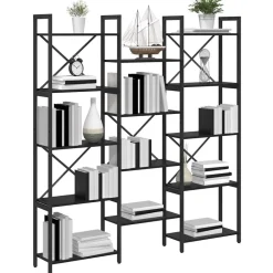 vidaXL Estanterías-Estante de libros 156 x 25 x 167 cm